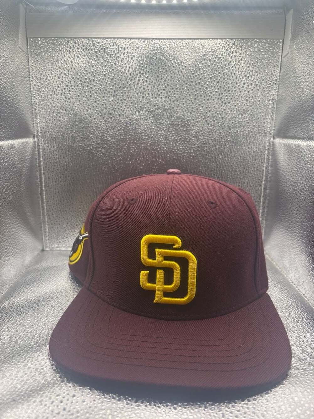 Team Pro San Diego Padres Snapback Hat Burgundy Gold MLB Baseball Cap